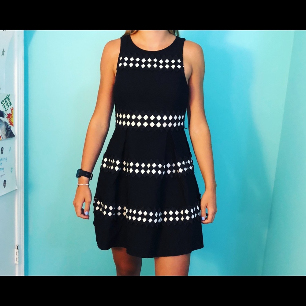 Black and white dress